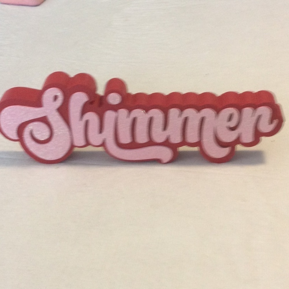 Ashland Shimmer Sign - Pink and Red